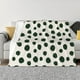 thumbnail image 1 of Fotbe Abstract Green Polka Dot Manta de Franela con Estampado, Manta Ultrasuave para Cama, Sofá, Auto, Hipoalergénica y Antibolitas-80"x60", 1 of 6