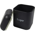 thumbnail image 5 of Juvale Flour & Sugar Storage Containers - Set of 2 40 oz (4.5 x 6 in) Black Iron - Airtight Silicone Gasket Seal - Flour Canister & Sugar Container, 5 of 6