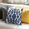 thumbnail image 7 of Blue And White Pioneer Flower Pillow Covers,Blue And White Pioneer Flower Throw Pillow Covers 24"×24" ,Living Room Sofa Couch Pillow Covers,Decorative Pillow Covers, 7 of 7