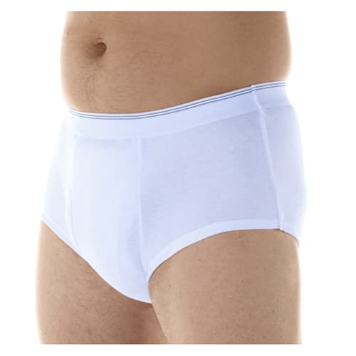 3-Pack Men's Maximum Absorbency Washable Reusable Bladder Control Briefs 5X-Large (3-Pack)