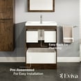 thumbnail image 6 of Eviva Smile 24 in. Single Sink Bathroom Vanity Set, 6 of 7