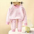 thumbnail image 6 of TOWED22 Baby Boy Clothes Letter Print Sweatshirt Pullover Top Jogger Pants 2Pcs Toddler Boy Cowboy Fall Winter Outfits Size:80,Color:Pink, 6 of 8