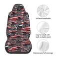 thumbnail image 5 of Zufioo Red And Blue Cars Full Set Car Seat Covers with Soft Padding 2PCS Universal Auto Front Seats Protector Fits Cars, SUVs, Sedans, and Trucks, 5 of 7