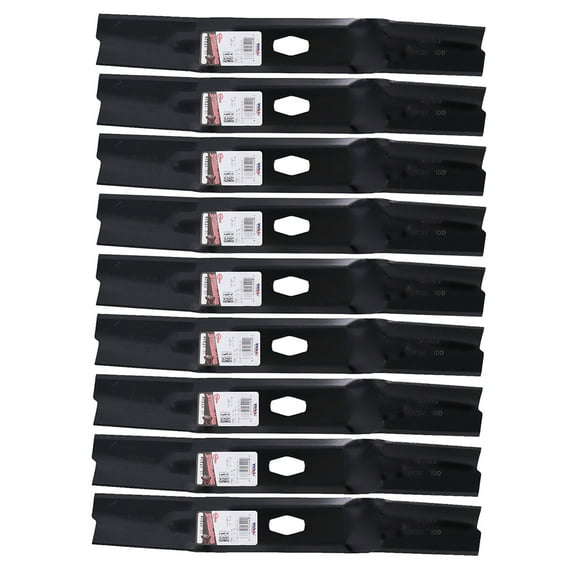 9 Rotary® 17224 Hi Lift Mower Blades for MTD® 742P05094 74205094 50in. Deck