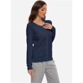 thumbnail image 4 of Women's Long Sleeve Button-Down Cardigan - Classic Crew Neck Knit Sweater, 4 of 6
