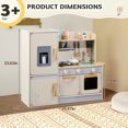 thumbnail image 2 of Ktaxon Play Kitchen for Kids, Wooden Kids Kitchen Playset with Plenty of Play Features, Chef Pretend Play Set for Boys and Girls Age 3+, with 13 Pcs Accessories, 2 of 9