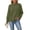Army Green, variant on Mock Sweatshirts Women 2026 Fall Winter Fashion Casual Loose Pullover Long Sleeve Button Texture Tops (XL, Army Green)