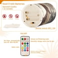 thumbnail image 4 of WOBOGO Size Combo Candle Flickering Flameless with Remote Control and Timer for Romantic Atmosphere A Snowman with A Horse, 4 of 7