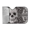 thumbnail image 2 of ZICANCN Car Sun Shades Front Windshield, Cupid Rose Skull Flower Automotive Front Window Sun Shield Visor, Small Size, 2 of 8
