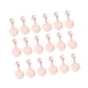 thumbnail image 4 of 20pcs 12mm DIY Bandeja Base Colgante Encantos Accesorios de fabricación de joyas de cobre con broche de langosta para collar pulsera (oro rosa), 4 of 5