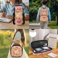 thumbnail image 3 of Yspwyqan Fruit Capybara Backpack Set for Girls, 4 Piece School Backpack Set with Lunch Box Pencil Case, Fashionable Schoolbag Fits 13 Inch Laptop for High School Camping, 3 of 7