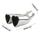 thumbnail image 3 of Tubo de escape de coche con doble salida en forma de corazón | Tubo de escape modificado universal | Punta de silenciador de alto rendimiento de acero inoxidable | Fácil de instalar | Flujo de aire, 3 of 5