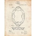 thumbnail image 2 of Borders, Cole 12x14 White Modern Wood Framed Museum Art Print Titled - PP875-Vintage Parchment Haviland Serving Platter Poster, 2 of 4