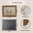 thumbnail image 2 of Yippzo Gold Framed Vintage Easter Bunny Wall Art - Muted Spring Rabbit Oil Painting Print, Farmhouse Easter Wall Decor, Rustic Cottagecore Animal Picture, 2 of 7