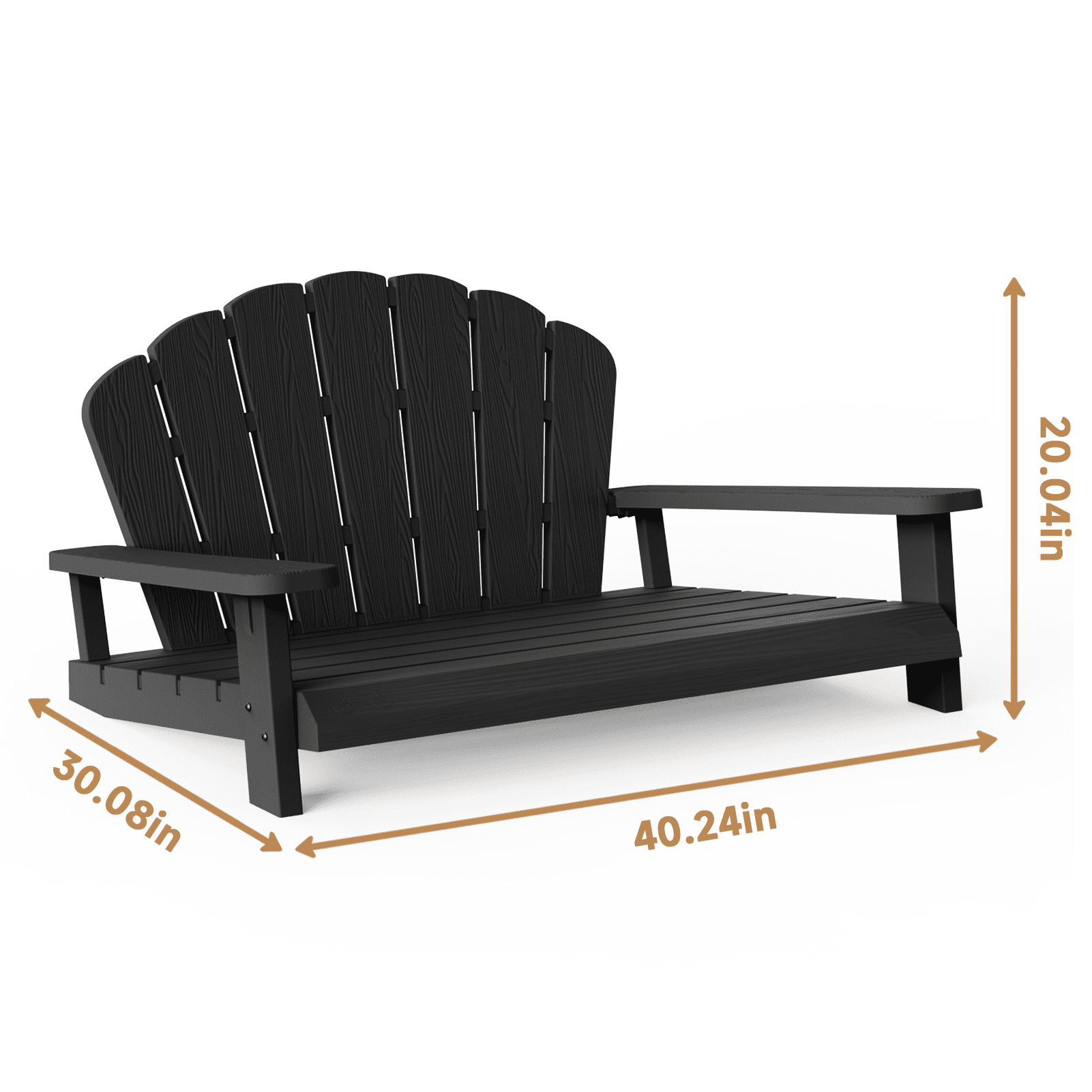 Joxxoaa Resin pet bed/chair, waterproof, sunproof, scratch and bite resistant, suitable for outdoor gardens, patios, bedrooms, living rooms, cats, dogs, and rabbits.（Black)