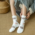 thumbnail image 7 of Women's Winter Print Socks Novelty Funky Thermal Comfortable Crew Socks, 7 of 7