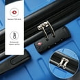 thumbnail image 2 of 3 Pieces Swivel Luggage Travel Sets 3 Sizes Hardshell Suitcase With 3-Digit TSA Approved Lock Telescopic Handle 20" 24" 28", 2 of 9
