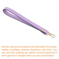 thumbnail image 3 of Leather Wristlet Strap, 7.48" Hand Wrist Lanyard Bag Key Chain (Light Purple Gold), 3 of 6