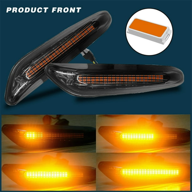 Dynamic 21 LED Side Marker Turn Signal Indicator Lights For BMW E90 E92