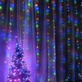 thumbnail image 1 of SZTXJ Window Curtain String Lights, 3m x 3m, 300 LED Fairy Starry Lights USB Powered Remote Control and Timer Waterfall String Lights for Party Decora, 1 of 5