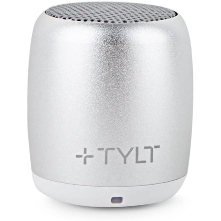 TYLT Mini Boom Bluetooth Speaker (Silver) 3W Output on Bluetooth 4.2 & Up