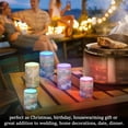 thumbnail image 4 of Yayeee Flameless Candles with Remote Flickering Battery Operated Multi Color Changing, Red Vibrant Flowers, 4 of 7