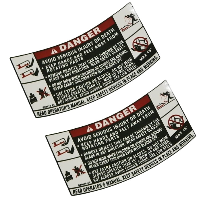 MTD Lawn Mower Replacement Deck Safety Labels 777S300182PK Walmart