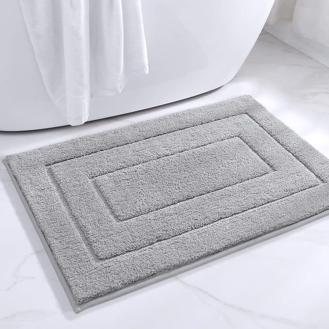 Alfombras de baño con respaldo antideslizante, diseño contemporáneo, alfombra de baño esponjosa de secado rápido para bañera, lavabo, ducha