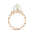 thumbnail image 2 of ANGARA Classic South Sea Cultured Pearl Bypass Ring in 14K Rose Gold for Women | June Birthstone, Birthday, Anniversary, Jewelry Gift for Women | Pearl Ring, 2 of 8