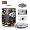thumbnail image 4 of 12oz Coffee Tumblers Happy Halloween Pattern Stainless Steel Vacuum Insulated Travel Tumbler Coffee Cups Mug with Lid and Straw with Cleaning Brush for Cold & Hot Drinks, 4 of 5