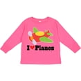 thumbnail image 3 of Inktastic I Love Planes Cute Airplane Boys or Girls Long Sleeve Toddler T-Shirt, 3 of 5