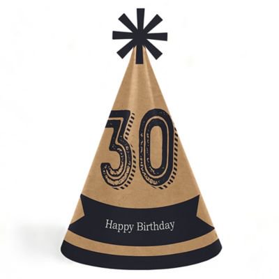 30th Milestone Birthday Cone Happy Birthday Party Hats For Kids And Adults Set Of 8 Standard Size Walmart Com Walmart Com