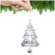 thumbnail image 2 of Gibobby Colgante de Metal en forma de árbol de Navidad, decoración de campana de árbol de Navidad, colgante creativo, decoración de campana de Navidad, campana de Metal(Silver), 2 of 3