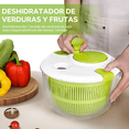 thumbnail image 2 of Centrifugador De Lechuga 5l Escurridor Verdura Y Fruta Xtellar verde, 2 of 3