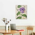 thumbnail image 3 of Nawypu  Vintage Purple Yellow Morning Glory Floral Study, Designed by Daphne Polselli Canvas Wall Art,Grey, 3 of 5