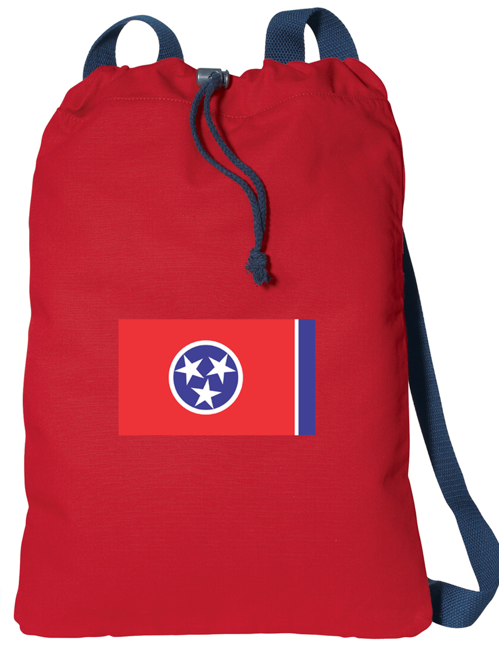 Canvas Tennessee Drawstring Bag DELUXE Tennessee Flag Backpack Cinch Pack for Him or Her - image 1 of 2