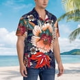 thumbnail image 4 of Haiem Paisley2 Printed Hawaiian Shirt for Men - Men’s Casual Beach Summer Shirts - Stretch Fabric with Modern Fit-Medium, 4 of 7