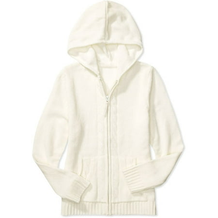 White Stag - Women's Plus Hooded Chenille Zip Cardigan