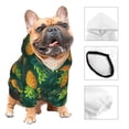 thumbnail image 3 of JUNZAN Dog Hoodie Puppy Sweater Sweatshirt,Cold Weather Coat Pet Clothes for Dog Cat-Pineapples with Palm Leaves, 3 of 7