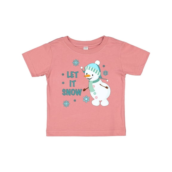 Inktastic let it snow snowman Boys or Girls Baby T-Shirt