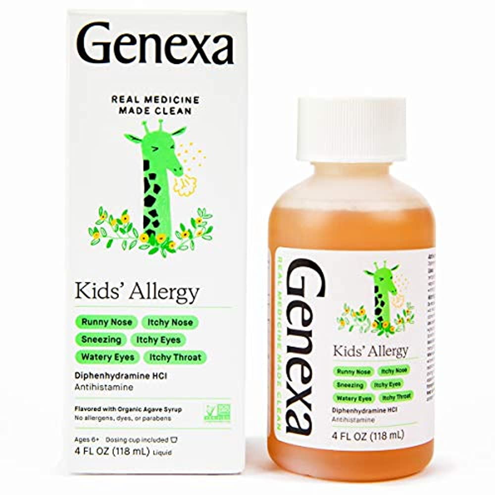 Genexa Kids' Allergy Diphenhydramine Liquid Medicine, 4 oz Walmart