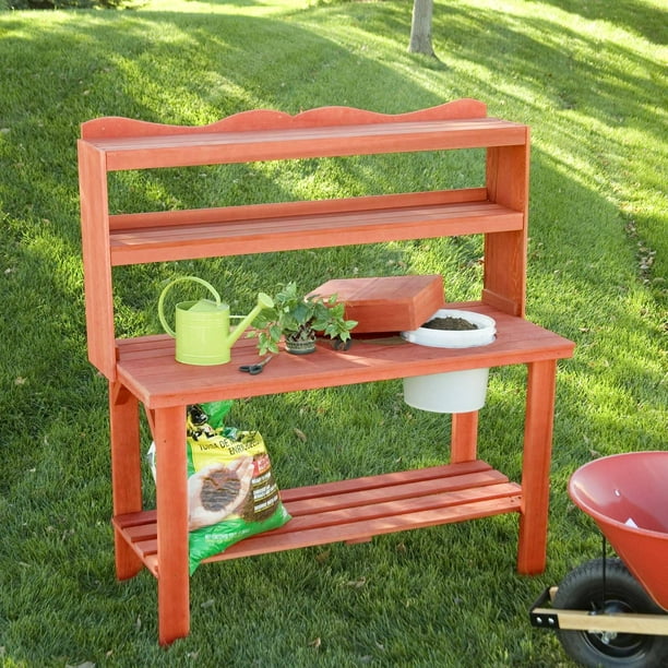 Wood Country Master Gardener's Cedar Wood Potting Bench