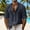 Navy, variant on Henley Notch-Placket Vertical-Rib Three-Quarter Sleeve Tee, Cozy Knit Fabric for Marina Cruises Blue S