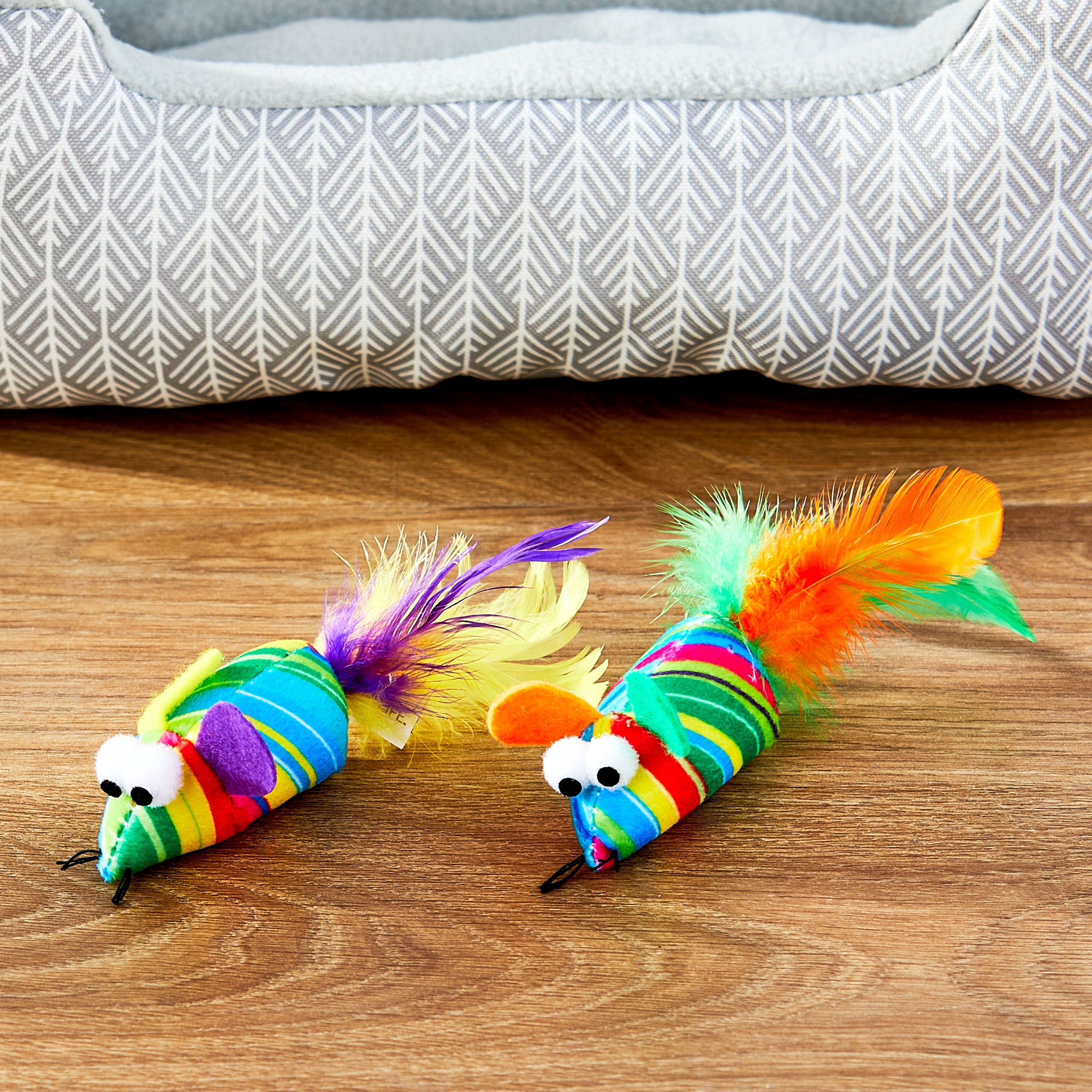Vibrant Life Feather Mouse Cat Toy, Color May Vary