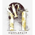 thumbnail image 2 of Women's Harry Potter Hufflepuff Badger Watercolor  Graphic Tee White Medium, 2 of 5