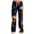 thumbnail image 2 of QWKLEAJ Halloween Pajama Pants Women Loose Fit Elastic Waist Lounge Sleepwear Holiday Party Casual Long Trousers Novelty Print Bottoms Comfy Home Wear Festive Themed Cozy Legging Style, 2 of 5