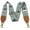 Embroidered Silver Flower, variant on Purse Strap-2"Crazy Horse Leather Wide Shoulder Strap Adjustable Replacement,Jacquard Embroidery Bag Straps