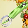 thumbnail image 4 of Melon Baller Scoop Set | 4 In 1 Stainless Steel Fruit Carving Tools Ice Cream Baller | Multifunctional Fruit Scooper and Seed Remover for Watermelon  Ice Cream  Melon, 4 of 6