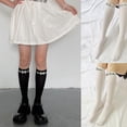 thumbnail image 4 of Calcetines hasta la Rodilla YONGSHENG Elásticos a Rayas para Mujer Estilo Kawaii, 4 of 4