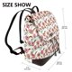 thumbnail image 2 of Balery Rose Flowers Mochila de Cuero para Mujeres, Gran Capacidad, Bolsa de Viaje Multifuncional, Mochila de Cuero y Bolsa de Hombro para Mujeres, 2 of 4
